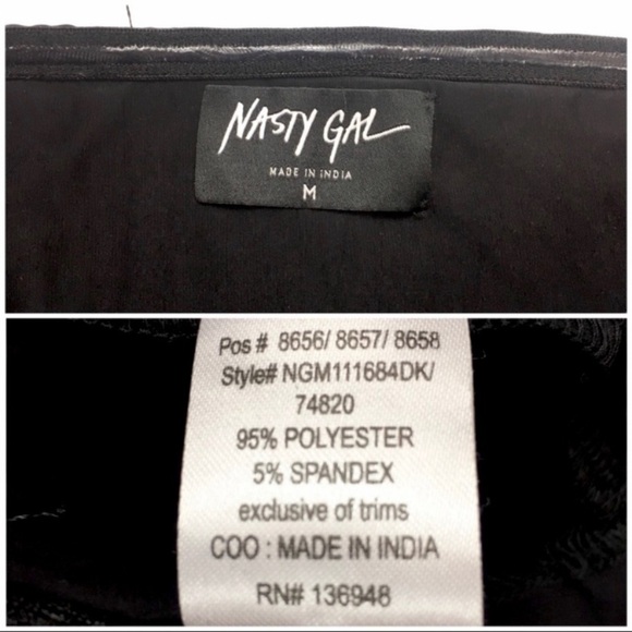 NASTY Gal Full Fringe Sway of Life Flowy Mini Dress in Black Size M - Picture 5 of 8